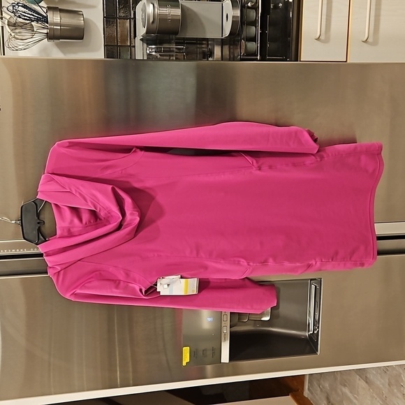 💕ZELLA💕 Excursion Hooded Long Sleeve Dress ~ Pink Wild Aster Medium M NWT - Picture 10 of 16